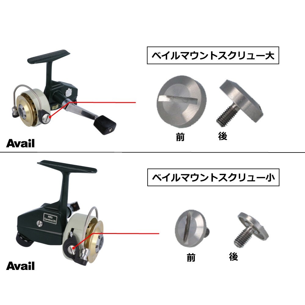 Avail ABUカーディナル3用スクリューセット | フィッシングチロル